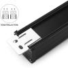 image10 Outlet Plugs Heavy Duty Metal Power Strip Aluminum Workshop Socket with 4FT Long Cord and Power Switch 15A 125V 1875WBlack