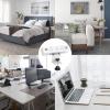 image3 AC Outlet Desk Clamp Power Strip White Desk Mount USB Charging Power Station Removable Desktop Edge Power Center Plugs Output 125V60HZ12A1500W USB 5V4A 10 FT CableWhite