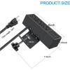 image3 Outlet Desk Clamp Power Strip With USB Ports White Desktop Surge Protector 1200J Mount Charging Power Station Edge Power Outlet 125V 12A 1500WBlack