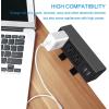 image3 Outlet Desk Clamp Power Strip With USB Ports White Desktop Surge Protector 1200J Mount Charging Power Station Edge Power Outlet 125V 12A 1500WBlack