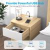 imageCCCEI 6 Outlets Dual Side Recessed Power Strip with USB C Ports Furniture Flush Mount Under Desk Desk Top Multiple Outlets Hidden Charging Station for Conference Table Nightstand Black 6FT10FT