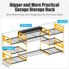 imageCCCEI Blue Power Tool Organizer Wall Mount Large Tools and Battery Storage Rack Charging Station Individual Switches Drills Holder Garage Utility Shelves with 6FT Power Strip Gift for MenYellow
