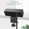 imageCCCEI Desk Clamp Power Strip with PD 30 Fast Charging USB C Port on Desktop Mount Widely Spaced Outlet 10 FT Flat Plug Fit 16 inch Tabletop Edge Thick 125V 12A 1500W BlackBlack