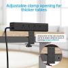 imageCCCEI Desk Outlet Station 45W USB C Port 12 Outlet Desktop Clamp Power Strip Surge Protector 4800J with Switch Nightstand Office Standing Desk Accessories Fit Thicker Table Edge or Screw Mount 6FT20W USBC