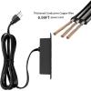 imageCCCEI Furniture Recessed Power Strip Black Desk Outlet with USB Ports in Conference Desktop Flush Mount Plug 6 ft Extension CordBlack