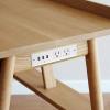 imageCCCEI Furniture Recessed Power Strip Black Desk Outlet with USB Ports in Conference Desktop Flush Mount Plug 6 ft Extension CordWhite