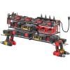 imageCCCEI Garage Tools Storage with Charging Station Power Tool Battery Organizer Utility Shelf with Power Strip 4 Drills Holder Wall Mount Rack BlackLarge