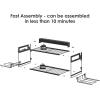 imageCCCEI Garage Tools Storage with Charging Station Power Tool Battery Organizer Utility Shelf with Power Strip 4 Drills Holder Wall Mount Rack BlackSmall