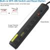 imageCCCEI Heavy Duty Power Strip Surge Protector 20 Amp High Amp Industrial Shop Garage Metal Multiple Outlets 6 FT 12 Gauge 515P Extension Cord 6 Outlet 620R TSlot 20a for ApplianceBlack