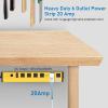 imageCCCEI Heavy Duty Power Strip Surge Protector 20 Amp High Amp Industrial Shop Garage Metal Multiple Outlets 6 FT 12 Gauge 515P Extension Cord 6 Outlet 620R TSlot 20a for ApplianceYellow