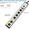 imageCCCEI Heavy Duty Power Strip Surge Protector 20 Amp High Amp Industrial Shop Garage Metal Multiple Outlets 6 FT 12 Gauge 515P Extension Cord 6 Outlet 620R TSlot 20a for ApplianceGrey