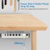 imageCCCEI Heavy Duty Power Strip Surge Protector 20 Amp High Amp Industrial Shop Garage Metal Multiple Outlets 6 FT 12 Gauge 515P Extension Cord 6 Outlet 620R TSlot 20a for ApplianceGrey
