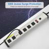 imageCCCEI Heavy Duty Power Strip Surge Protector 20 Amp High Amp Industrial Shop Garage Metal Multiple Outlets 6 FT 12 Gauge 515P Extension Cord 6 Outlet 620R TSlot 20a for ApplianceGrey