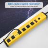imageCCCEI Heavy Duty Power Strip Surge Protector 20 Amp High Amp Industrial Shop Garage Metal Multiple Outlets 6 FT 12 Gauge 515P Extension Cord 6 Outlet 620R TSlot 20a for ApplianceYellow