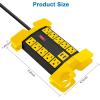 imageCCCEI Heavy Duty Power Strip with USB Ports Garage 10 Outlets Surge Protector 2700 Joules Industrial Workshop Metal 15Amp Multiple Outlets 6 FT Extension Cord and Wide Spaced GreyBlack