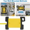 imageCCCEI Heavy Duty Power Strip with USB Ports Garage 10 Outlets Surge Protector 2700 Joules Industrial Workshop Metal 15Amp Multiple Outlets 6 FT Extension Cord and Wide Spaced GreyYellow