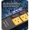imageCCCEI Heavy Duty Surge Protector Power Strip 20 Amp Individual Switches 6FT 12 Gauge Extension Cord with Multiple Outlets Kitchen Garage Shop Industrial Wall Mount Electric Extender YellowYellow