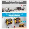 imageCCCEI Modular Desk Power Tools Organizer with Charging Station 4 Layer Drills Battery Storage Wall Mount Garage Shop Organization Anniversary Birthday Gifts for Men Father Yellow 6FT CordYellow