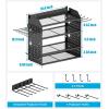 imageCCCEI Modular Desk Power Tools Organizer with Charging Station 4 Layer Drills Battery Storage Wall Mount Garage Shop Organization Anniversary Birthday Gifts for Men Father Yellow 6FT CordBlack