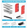imageCCCEI Modular Power Tools Organizer with USB Charging Station 4 Layer Drills and Battery Storage Wall Mount Garage Shop Organization Anniversary Birthday Gifts for Men Father 6FT Cord BlackRed