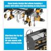 imageCCCEI Modular Power Tools Organizer with USB Charging Station 4 Layer Drills and Battery Storage Wall Mount Garage Shop Organization Anniversary Birthday Gifts for Men Father 6FT Cord BlackBlack
