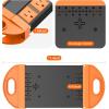 imageCCCEI Outdoor Power Strip Weatherproof with 8 Plug Waterproof Extension Cord with Multiple Outlets Christmas Exterior Garden Yard Surge Protector 15FTOrange