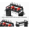 imageCCCEI Power Tool Organizer Cart with Charging Station Garage Floor Rolling Storage Cart on Wheels for Mechanic Mobile 6 Drill Tool Box Utility Cart with Battery Charging Power Strip BlackBlack