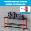 imageCCCEI Power Tool Organizer Wall Mount Large 3 Layer Garage Storage Shelves and Organization Heavy Duty Metal Drill Battery Tools Box Holder Rack Gifts for Men Red