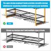 imageCCCEI Power Tool Organizer Wall Mount Large 4 Layer Garage Storage Shelves and Organization Heavy Duty Metal Drill Battery Tools Box Holder Rack Gifts for Men Yellow