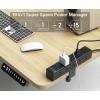 imageCCCEI Standing Desk Clamp Power Strip with 15 Outlets Widely Spaced Desktop Edge Mount Surge Protector Outlet Fast Charging USBA and USBC Ports 10 FT Flat Plug Fit 16 inch Table top BlackBlack20W