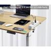 imageCCCEI Standing Desk Clamp Power Strip with 15 Outlets Widely Spaced Desktop Edge Mount Surge Protector Outlet Fast Charging USBA and USBC Ports 10 FT Flat Plug Fit 16 inch Table top BlackWhite45W
