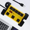 imageHeavy Duty Surge Protector for Appliances 8 Outlet Workshop Power Strip with 1200 Joules Metal with 6FT Extension Cord and Wide Spaced GreyYellow