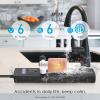 imageOutdoor Power Strip Waterproof with 5 Outlets Garden Weatherproof Surge Protector Christmas Multiple Outlet Exterior Socket for Lighting Appliances 6FT Extension Cord Strip with Flat Plug Black6 Outlets
