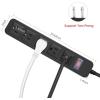 imageOutdoor Power Strip Waterproof with 5 Outlets Garden Weatherproof Surge Protector Christmas Multiple Outlet Exterior Socket for Lighting Appliances 6FT Extension Cord Strip with Flat Plug Black5 Outlets