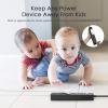 imageOutdoor Power Strip Waterproof with 5 Outlets Garden Weatherproof Surge Protector Christmas Multiple Outlet Exterior Socket for Lighting Appliances 6FT Extension Cord Strip with Flat Plug Black5 Outlets