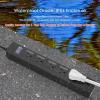 imageOutdoor Power Strip Waterproof with 5 Outlets Garden Weatherproof Surge Protector Christmas Multiple Outlet Exterior Socket for Lighting Appliances 6FT Extension Cord Strip with Flat Plug Black6 Outlets