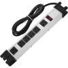 imageHeavy Duty Surge Protector 6 Outlet Industrial Power Strip with 15A Shop Workshop Garden Metal Power Strip with 6FT Cord 1200 Joules ETL ListedGrey