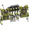 imageCCCEI Blue Power Tool Organizer Wall Mount Large Tools and Battery Storage Rack Charging Station Individual Switches Drills Holder Garage Utility Shelves with 6FT Power Strip Gift for MenGreen