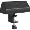 imageCCCEI Desk Clamp Power Strip with Outlets and USB Ports Fast Charging PD 30 USBC and QC 30 USBA Station Desktop Mount Electric Outlet with Surge Protector 6FT and Fit 16 inch Table Edge WhiteBlack20W