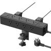 imageCCCEI Desk Outlet Station 45W USB C Port 12 Outlet Desktop Clamp Power Strip Surge Protector 4800J with Switch Nightstand Office Standing Desk Accessories Fit Thicker Table Edge or Screw Mount 6FT20W USBC