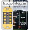imageCCCEI Heavy Duty Power Strip Surge Protector Metal 8 Outlets Power Strip for Appliance Garage Shop Industrial Workbench 15 AMP Outlets Strip 10FT Extension Cord Set1