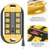 imageCCCEI Heavy Duty Power Strip Surge Protector Metal 8 Outlets Power Strip for Appliance Garage Shop Industrial Workbench 15 AMP Outlets Strip 10FT Extension Cord Set2