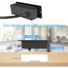 imageCCCEI Furniture Recessed Power Strip Black Desk Outlet with USB Ports in Conference Desktop Flush Mount Plug 10 ft Extension CordBlack