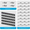 imageCCCEI 5 Modular Pegboard Strip Storage Metal Peg Slat Wall Mount for Garage Basement Garden Laundry Room Organization Flexible Tool Organizer for Rake Shovels Crafting Gifts for Men RedBlack