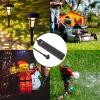 imageOutdoor Power Strip Waterproof with 5 Outlets Garden Weatherproof Surge Protector Christmas Multiple Outlet Exterior Socket for Lighting Appliances 5FT Extension Cord Strip with Flat Plug Black5 Outlets